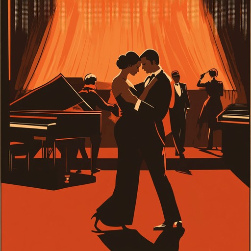 A dynamic blend of tango rhythms and jazz harmonies, creating a sultry, energetic atmosphere that fuses classic latin flair with modern jazz sophistication.