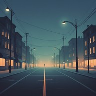 eerie lofi tunes envelop nighttime solitude.