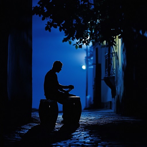 A mysterious instrumental blending afro cuban beats with enigmatic melodies, capturing the essence of nocturnal havana