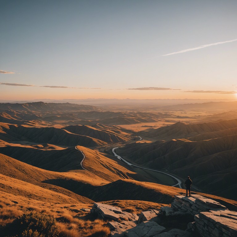 An instrumental track that evokes the gentle pride and profound love for one's country through melodic whispers and a calm, emotive tone. The composition uses soft dynamics to reflect the peaceful skies and verdant landscapes under which the nation thrives, symbolizing unity and tranquility across the land.