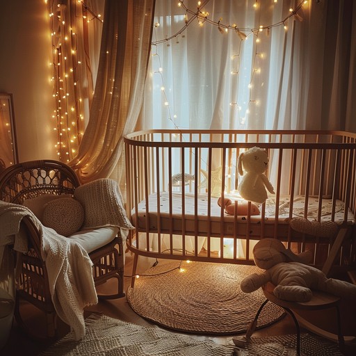 Weave a soft and gentle lullaby designed to calm children before sleep. The piano will provide a soothing backdrop, creating an intimate and serene musical landscape. The song should feel cozy and safe, preparing young listeners for a peaceful night’s rest.