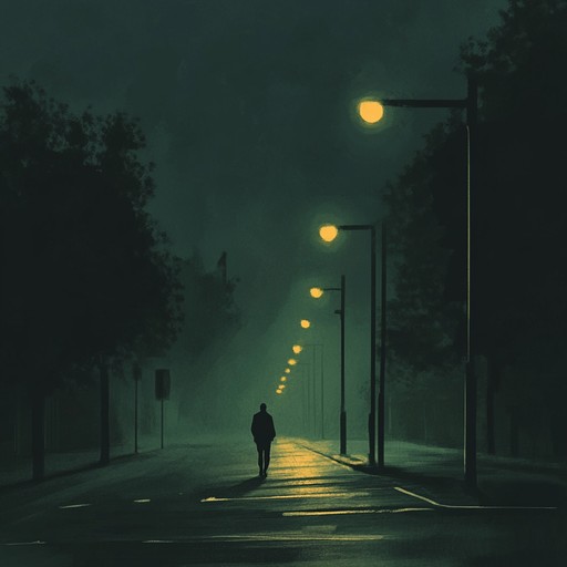 An instrumental garage composition that paints a melancholic picture of solitary walks under urban streetlights, echoing memories of the past.