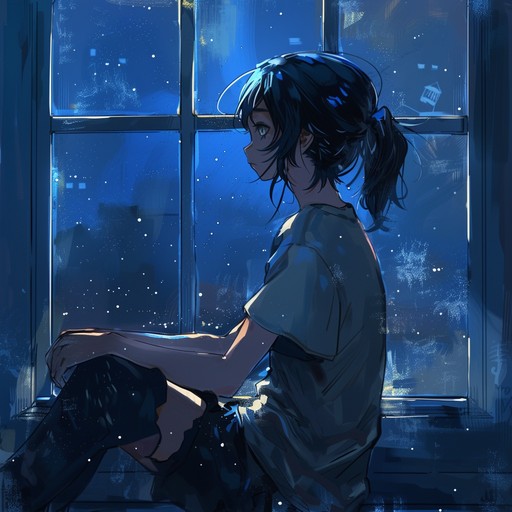 This poignant piece encompasses the solitude and reflective essence typically portrayed in anime series, spotlighting the characters' internal battles and silent yearnings. The serene piano, accompanied by subtle string harmonies, crafts a dreamy and nostalgic atmosphere reflecting the beauty of momentary peace amid loneliness.