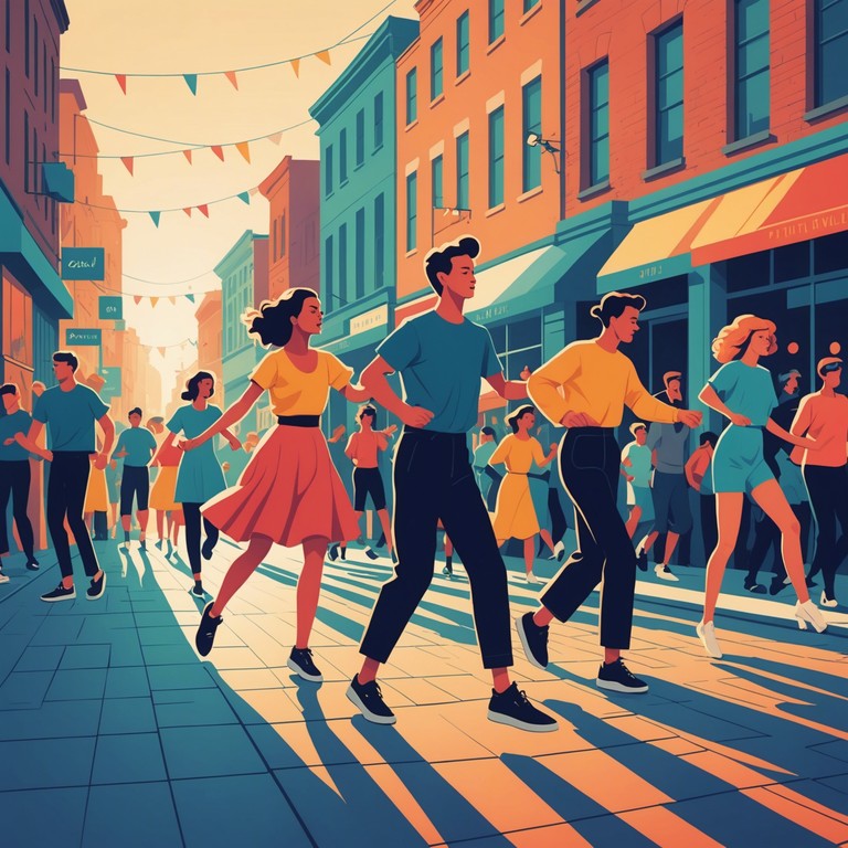 Imagine the first golden rays of the sun energizing the spirited sounds of a street festival, where afro cuban rhythms power a fresh start to the day and ignite a sense of community and celebration.