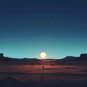 an eerie journey through the desert night