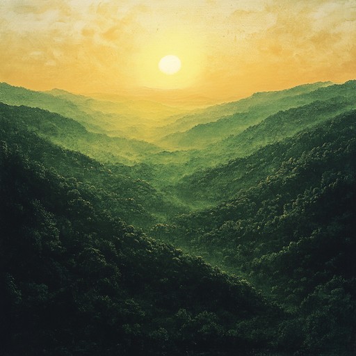 Imagine standing on a mountaintop as the first light of day breaks, casting a golden hue over the landscape. This instrumental bluegrass piece features lively banjo picking, smooth fiddle melodies, and an up tempo rhythm that brings to life the serene yet invigorating beauty of a sunrise in the mountains. It captures a sense of joy, peace, and the endless possibilities that come with a new day