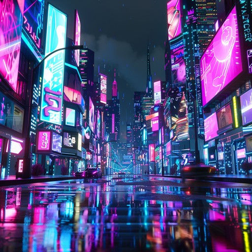 This track combines uplifting melodies with futuristic sounds, painting a vibrant picture of a neon lit cyberpunk city that inspires dreams and possibilities. The synth layers create an ethereal atmosphere, while percussive elements drive a sense of optimistic forward motion