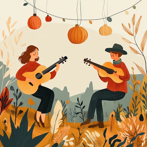 Lively fiddle and guitar tunes evoke the camaraderie of villagers dancing under starlit skies