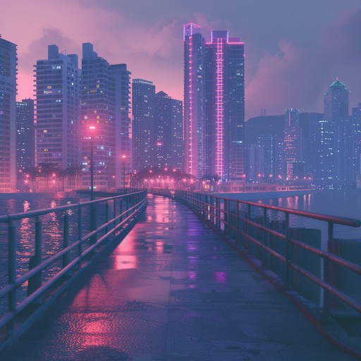 A calming and nostalgic synthwave composition featuring ambient synth textures and gentle rhythms, ideal for creating a peaceful and relaxing atmosphere.