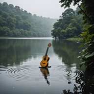 a soothing sitar amidst electronic waves