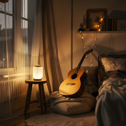 This gentle, soulful piece captures the essence of peaceful late night moments. With a mellow and comforting electric guitar leading the melody, it invites listeners to unwind and reflect in a calm setting. Perfect for intimate, cozy bedtime and nocturnal relaxation.