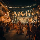 soothing rhythms merge with charming nighttime festival