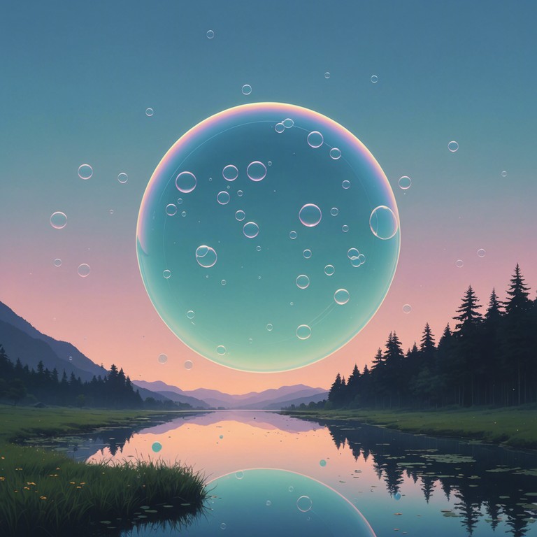 Dive into a sonic world of joy and playful techno with dreamy neon bubbles, where the uplifting melodies and captivating rhythms embody the light heartedness and surreal beauty of a dream filled with neon lights and lively beats.