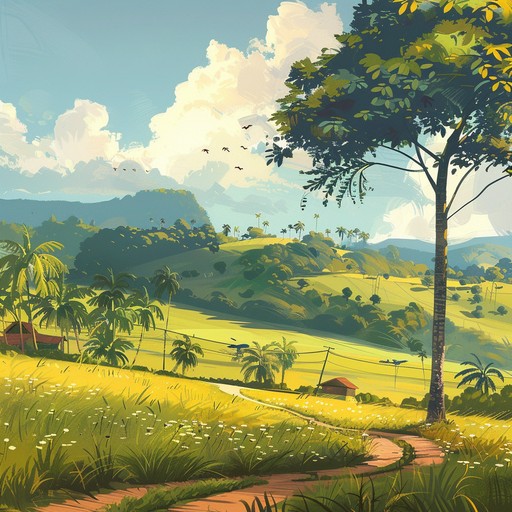 A serene instrumental piece capturing the essence of brazilian countryside serenity. The music flows gently, featuring delicate strings and soothing melodies that evoke the warmth of a summer breeze. Perfect for relaxation and contemplation.