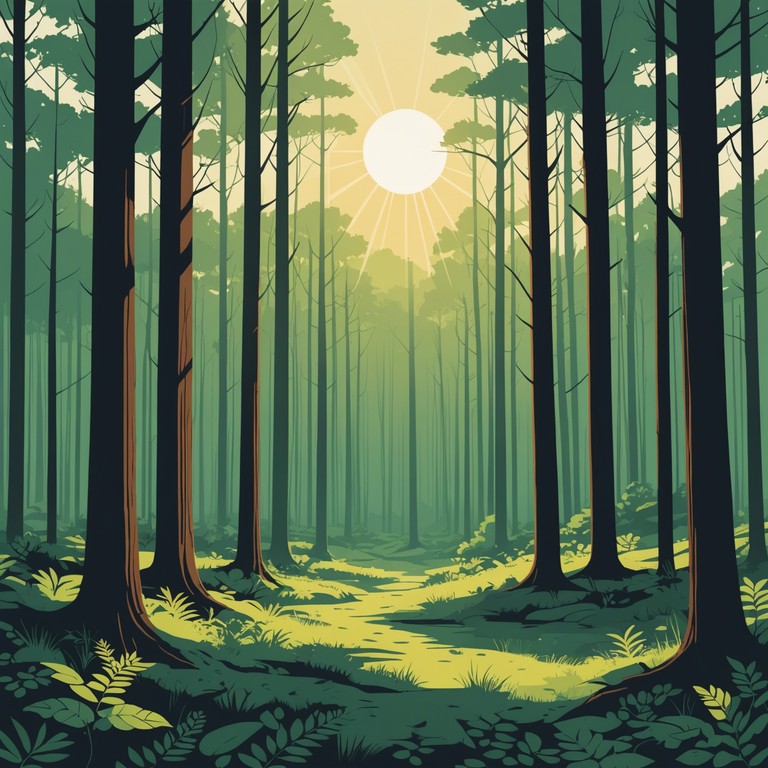 This alternate description evokes the same deep connection with the forest, emphasizing how the sound travels, echoing through the trees, melding with the natural chorus of wildlife, thereby extending an invitation to lose oneself in this acoustic marvel.