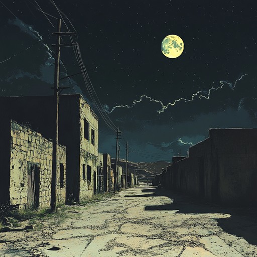 This instrumental piece evokes the unsettling atmosphere of deserted american landscapes, with haunting melodies that echo across empty plains, conveying a sense of lingering spirits and unease