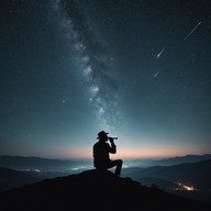 haunting harmonica under starlit sky