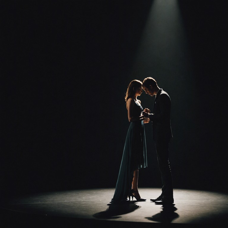 This instrumental track portrays a poignant love story unfolding under the bright lights of a broadway stage, where every string pluck and piano note narrates the highs and lows of a passionate relationship. This song acts as a musical backdrop for a theatrical love story, evolving dynamically to follow the emotional journey of the characters involved.