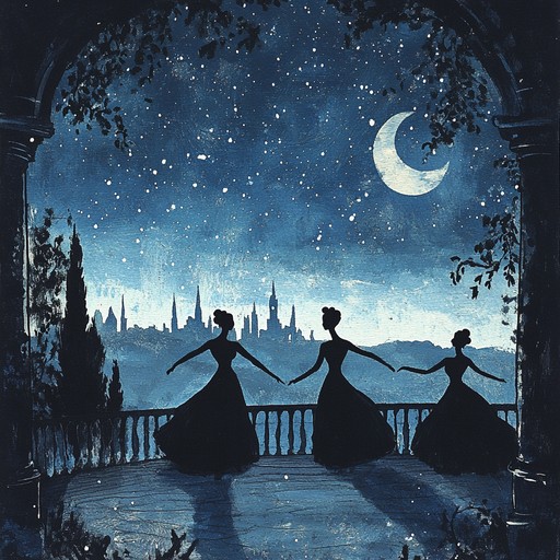 Experience an exhilarating journey through swirling melodies as this instrumental waltz brings to life the joy of dancing beneath a starlit sky.