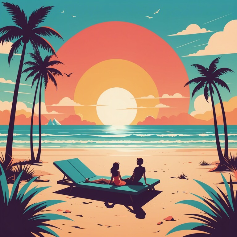 This piece will extract the essence of a steaming summer day transformed through a psychedelic prism. Vivid colors, melting shapes, and a sense of deep euphoria make this a perfect backdrop for energetic exploration or chill nostalgia. Think of a beach party where everybody's aura is visually pulsating in neon.