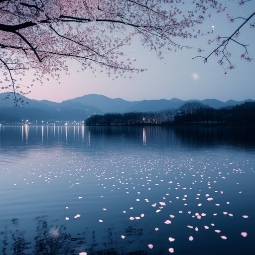 A soothing instrumental j pop track that embodies the gentle and peaceful ambiance of cherry blossoms in the evening. The melody flows like a soft breeze through the sakura trees, inviting listeners to relax and reflect amidst the beauty of nature.