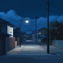 a soothing jazz house track reflecting peaceful nighttime city ambiance