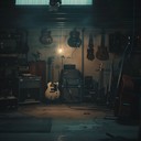 relaxing garage track with tranquil, melodic guitar lines