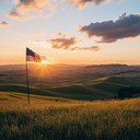 an uplifting instrumental celebrating the american spirit and landscapes