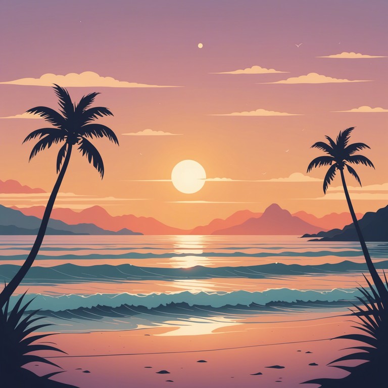 This track features a delightful blend of serene electronic tones that subtly rise and fall, like waves on a digital shore, offering a soothing, immersive audio experience perfect for relaxation or deep concentration.