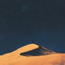 ambient techno journey of yearning across endless desert sands