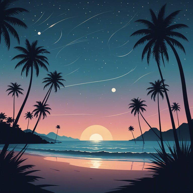 Imagine a soothing calypso rhythm that sets a scene of two hearts under the starry caribbean sky, waves syncing with heartfelt tunes.