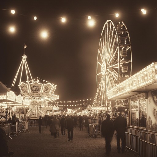 An evocative instrumental track capturing the bittersweet and joyous moments of a carnival, with accordion, calliope, and gentle percussion. This song evokes a sense of nostalgia, bringing to mind twinkling lights, carousel rides, and the laughter of children. The melody slowly builds, adding layers of warmth and affection, creating a hauntingly beautiful piece