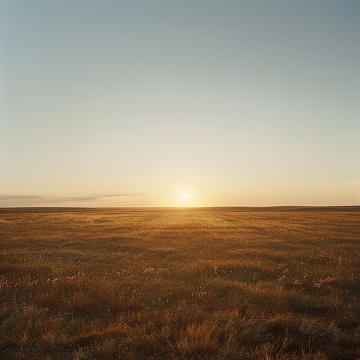 This piece features gentle acoustic guitar strumming, portraying an introspective journey across expansive prairies. Its slow, rhythmic patterns and thoughtful melodies invite the listener to reflect and unwind, capturing the simplicity and depth of country life. The composition evokes a sense of belonging and nostalgia, reminiscent of early morning sunrises and long, solitary roads.