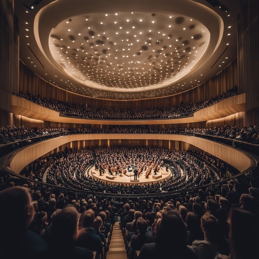 Similar to 'glory of the stage', this composition serves as a soundtrack to noteworthy celebrations, amplifying the significance and solemnity of award ceremonies with its rich orchestral layers and uplifting progressions.