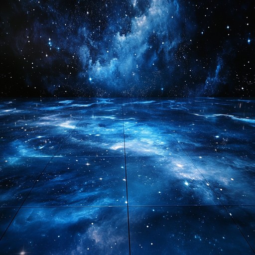 Imagine a dance floor floating in space, where each beat is a pulse from a distant star, synthesizing celestial rhythms with interstellar melodies. This composition intertwines the limitless expanse of the universe with the intimacy of a dance beat, fostering a cosmic connection that resonates through the fabric of space and time.