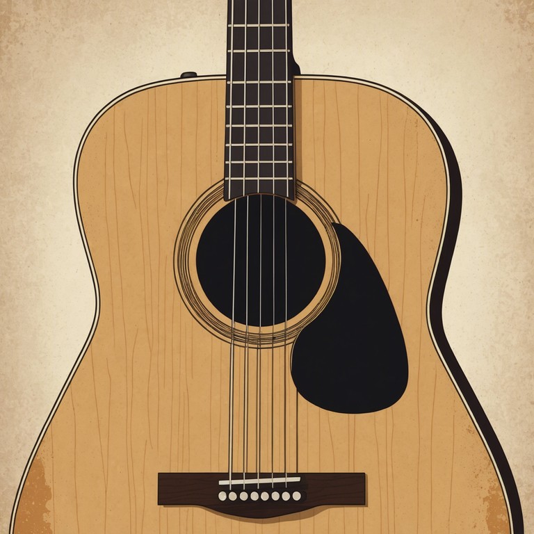 This song uses delicate acoustic sounds to convey a sense of closeness and introspective warmth, ideal for quiet moments of reflection and romantic settings. The primary instrument here, the acoustic guitar, brings an earthy, heartfelt layer to the composition, inviting listeners into an intimate musical experience.