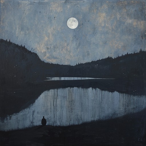 Drawing inspiration from moonlit nights, this track is a slow, introspective journey filled with haunting melodies. The atmosphere is thick with sorrow, as the piano weaves a tale of regret and solitude, enhanced by subtle string accompaniments and ambient textures. Each note resonates with an aching beauty, creating an evocative and emotional soundscape.