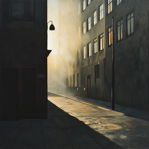 Expanding on the concept of a haunting scape within an urban energy, mystic urban echoes blends sharp percussion with eerie, echoing piano notes to express deep emotions and a thrilling sense of unknown possibilities in everyday urban life.