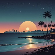 melancholic vibes under the moonlight