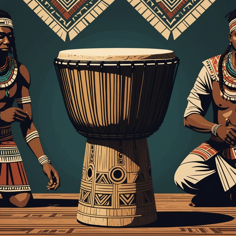 This track features deep, evocative drum patterns that resonate with the primal pulse of ancient tribal ceremonies, enveloping the listener in a serene yet powerful soundscape.