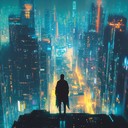 atmospheric cyberpunk tune expressing deep longing and nostalgia