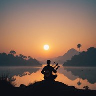 sitar echoes at tranquil dawn.