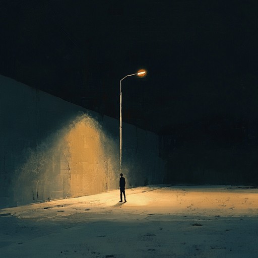 An instrumental piece that captures the essence of fading light as shadows engulf the fading hope within a melancholic heart. The music uses somber melodies and haunting chords to depict the sorrow and loneliness of a soul lost in darkness.