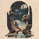 fusing ancient myth with space exploration psychedelia vibes.