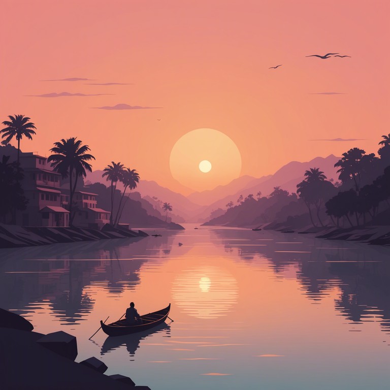 This track embodies the serene, peaceful atmosphere of a sunset over the ganges river. Featuring traditional hindustari instruments expertly played to evoke a sense of calm and mindfulness. This composition is perfect for relaxation or meditation sessions, providing a smooth, continuous flow of soothing melodies.