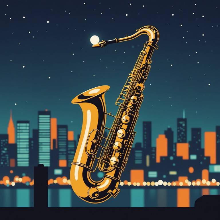 An alternative version of 'city lights serenade', 'evening glow melody' takes you on a gentle journey through the quiet and reflective moments of an urban night. The same smooth saxophone plays, but with a slightly more introspective and subdued touch.