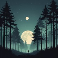 gentle melodies under a dark expansive sky