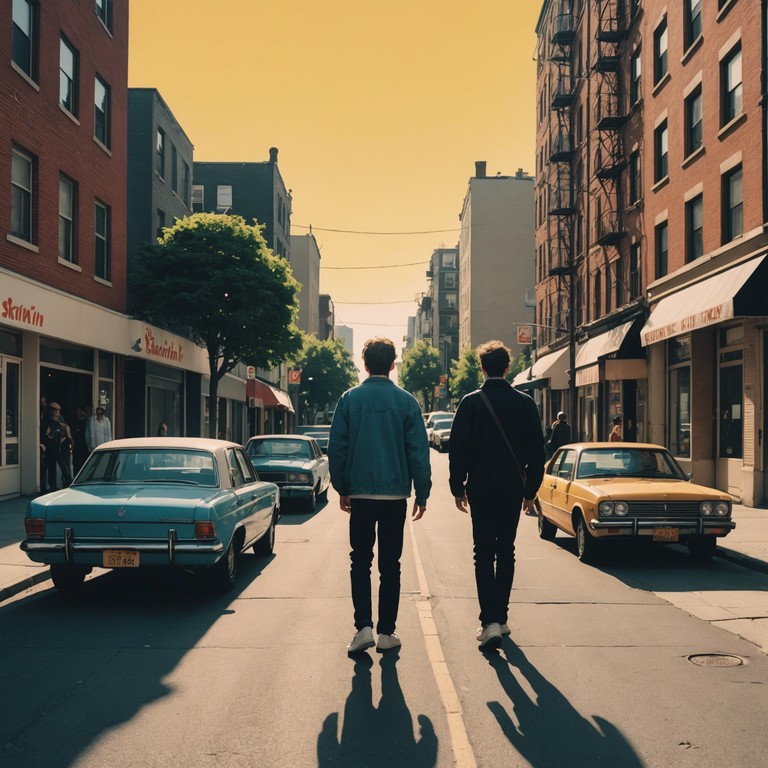 This lively instrumental reggae song features a bouncy bassline, bright guitar stabs, and a steady drum beat that invites listeners to dance and move to the rhythm. The track evokes images of a sunny day in the streets of jamaica, with people skankin' and enjoying the vibrant atmosphere.