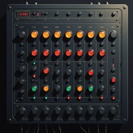 synthesized sounds drift through cosmic emptiness