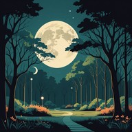 gentle rhythms under a moonlit sky.